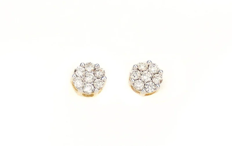 Hoop earrings with floral motifs for a feminine and nature-inspired look-1.5CT Gold Earring