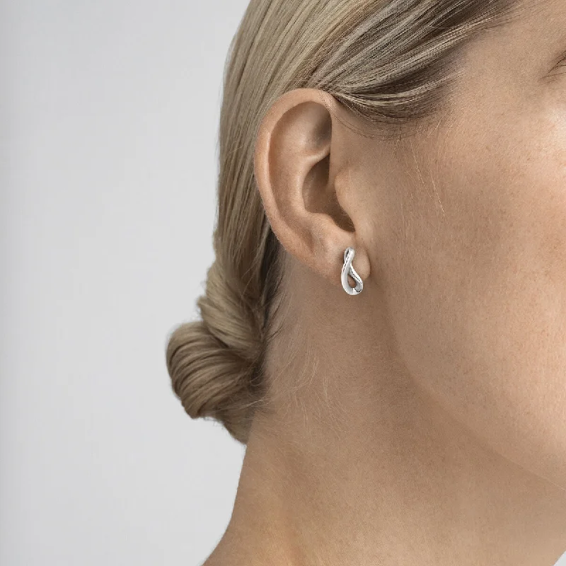 Best hoop earrings with delicate chain details for a trendy and stylish design-Infinity Ear Studs