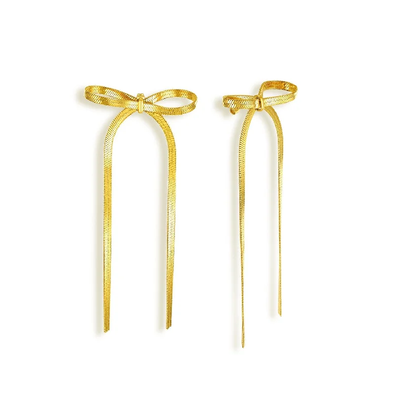 Hoop earrings with stacked layers for a bold and textured design-Knot Your Baby Earrings