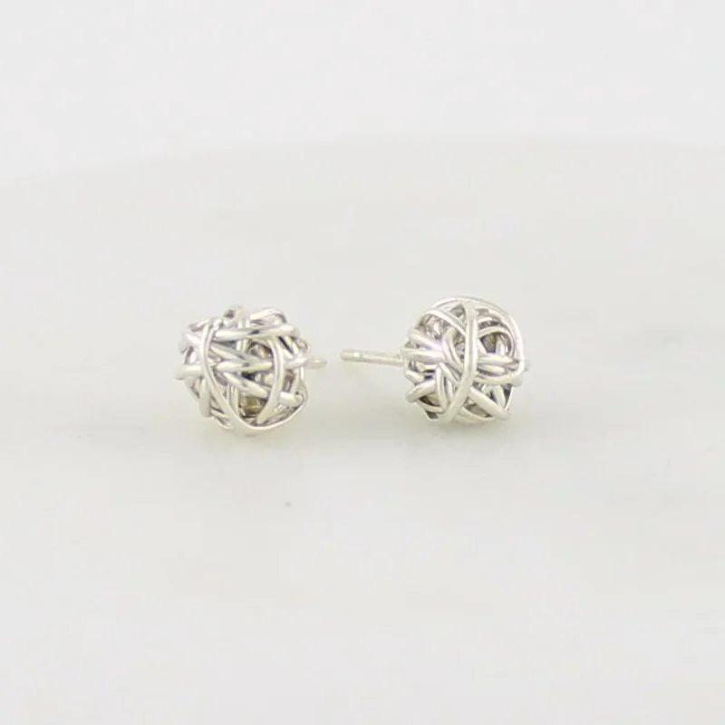 Best hoop earrings with butterfly motifs for a playful and whimsical appearance-Little Twist Studs