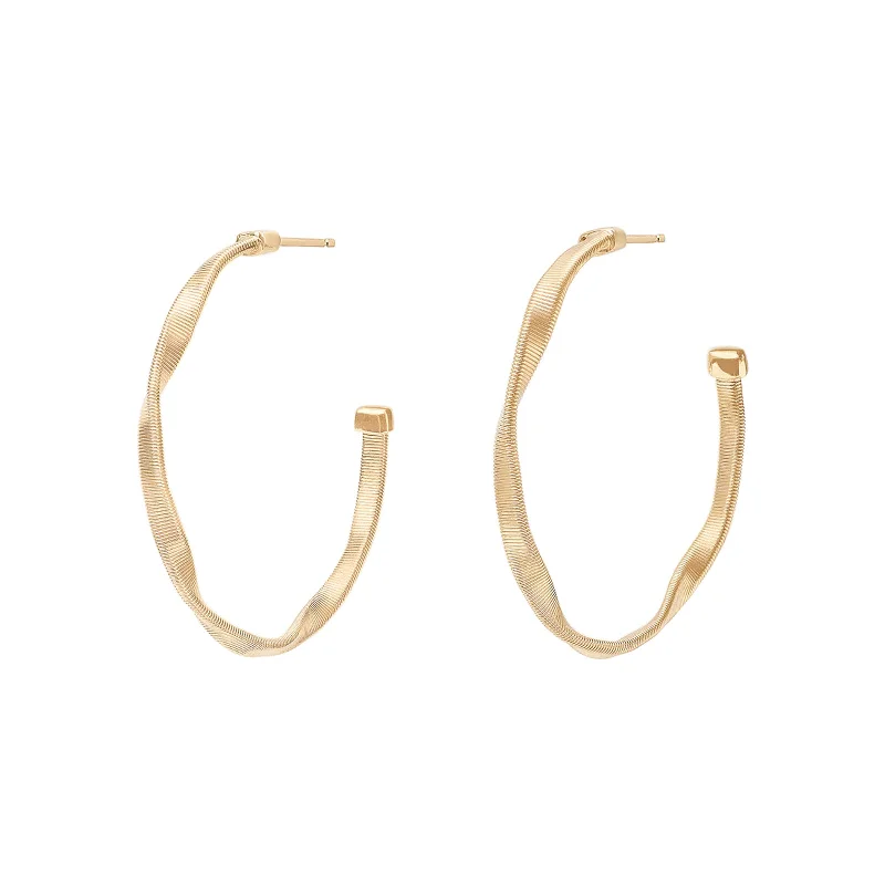 Lightweight hoop earrings for comfortable and all-day wear-Marrakech Twisted Small Hoop Earrings