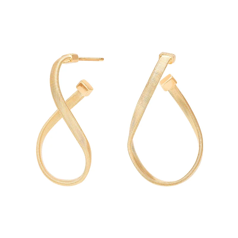 Hoop earrings with a chunky design for a bold and trendy statement-Marrakech Twisted Irregular Small Hoop Earrings