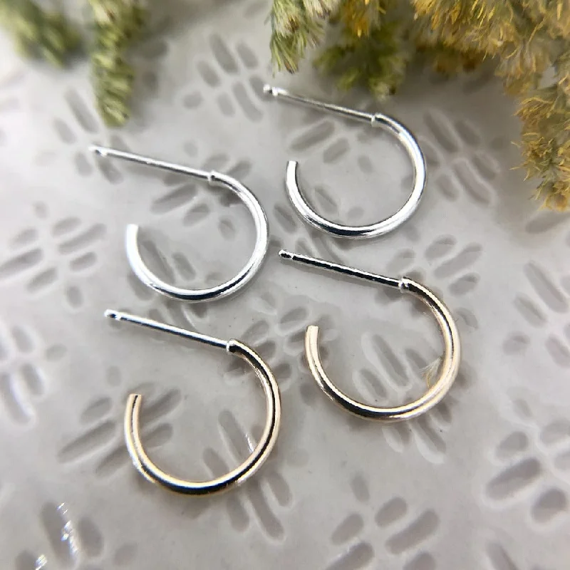 Best hoop earrings with detachable studs for a versatile and adjustable accessory-Tiny Hoops