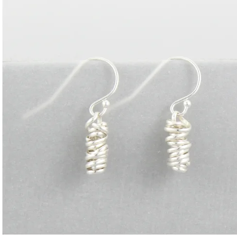 Best hoop earrings with hammered gold for a rustic yet elegant look-Twist Earring - Mini