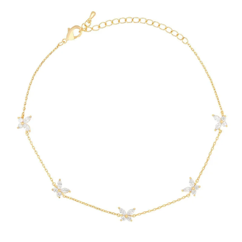 Beautiful necklaces and pendants with tree branch motifs for a nature-inspired design-Born to Fly Anklet - Gold