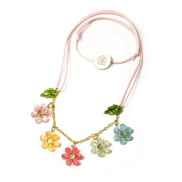 Best necklaces and pendants with crystal accents for a sparkling and elegant style-Colorful Flowers Necklace