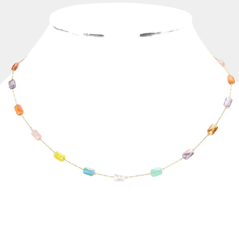 Necklaces and pendants with star-shaped designs for a whimsical, celestial touch-Wona Trading Necklace Bead Station Necklace