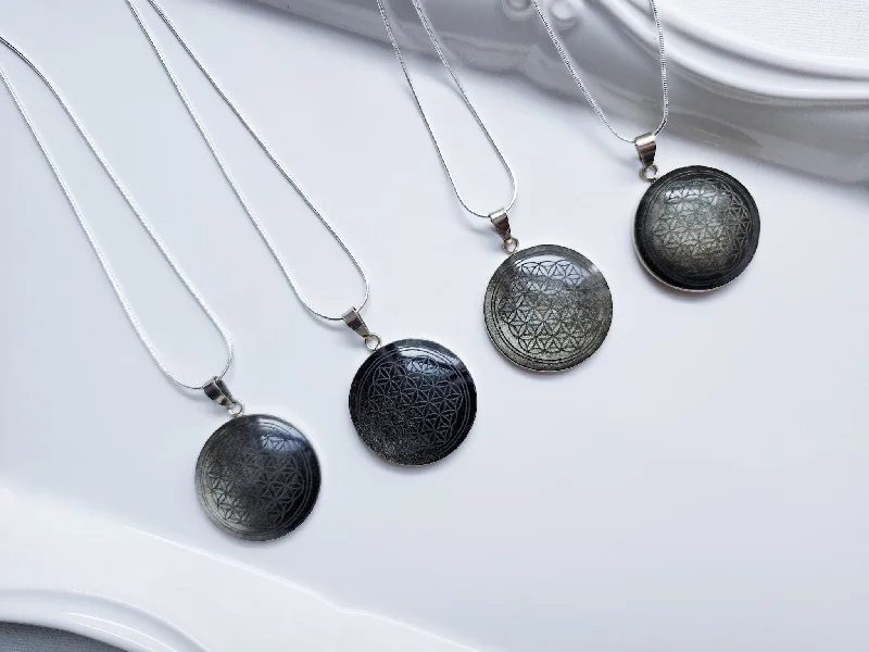 Elegant necklaces and pendants with diamond accents for added sparkle-Gold Sheen Obsidian Pendant Necklace