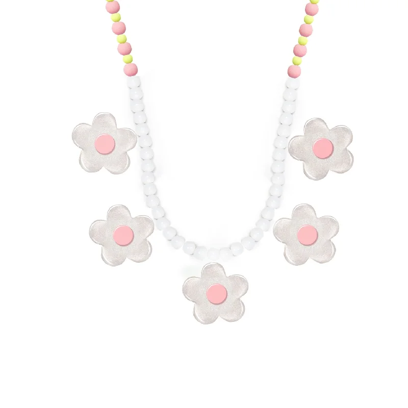 Necklaces and pendants with zodiac constellation designs for an astrological touch-Multi Flower Beaded Necklace