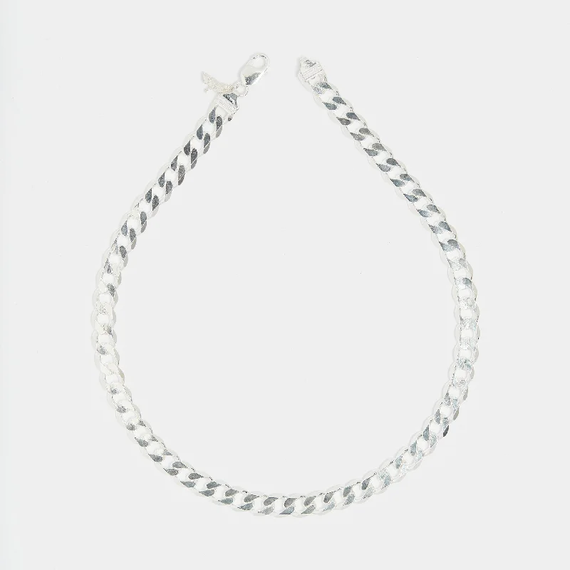 Elegant necklaces and pendants with gold chains for a chic, timeless appearance-Sterling Silver Papi Cuban Chain for her