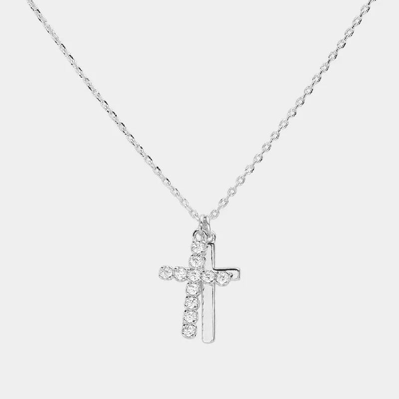 Best necklaces and pendants with black diamonds for an edgy, bold statement-Wona Trading Necklace Cross Pendant Necklace