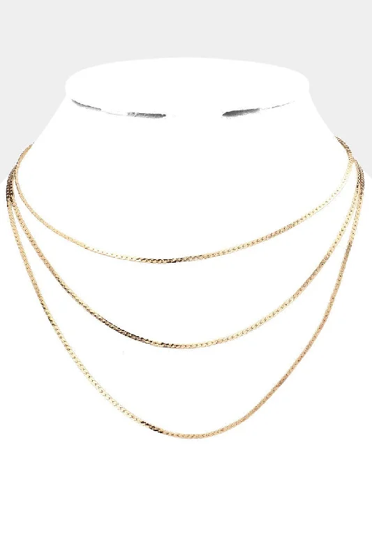 Elegant necklaces and pendants with gold chains for a chic, timeless appearance-Wona Trading Necklace Gold Dipped Chain